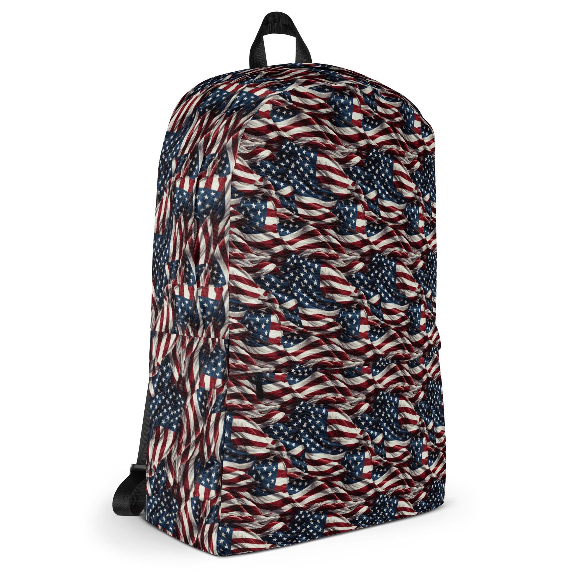 Patriotic Backpack perfect for 4th of July! USA Flag Patriotic Printed Backpack, 4th of July Streetwear  main image 2
