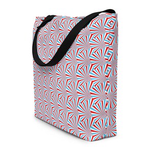 USA Patriotic Fireworks Large Tote Bag, American Flag Pattern Market Grocery Bag, USA Travel Streetwear Shopping Bag, Usa Patriotic Gifts