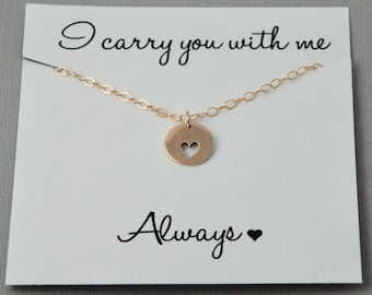 Miscarriage Necklace, Infant Loss Jewelry, Heart necklace, Sympathy gift, Gold heart Necklace