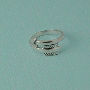 Sterling Silver Arrow Ring/ Adjustable image 3