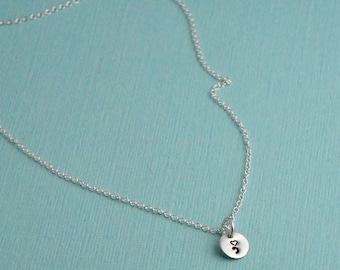 Heart Semicolon Sterling Silver Necklace – Mental Health Awareness