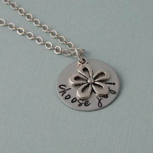 Choose Joy Hand Stamped Necklace
