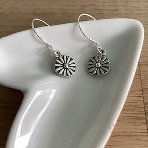 Forget Me Not flower earrings/ silver flower earrings