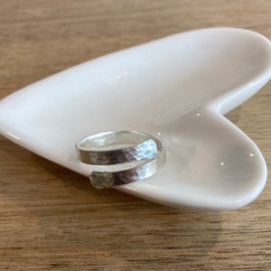 Wrap Ring Sterling Wrap Ring Hand Forged Hammered Ring Hammered Ring