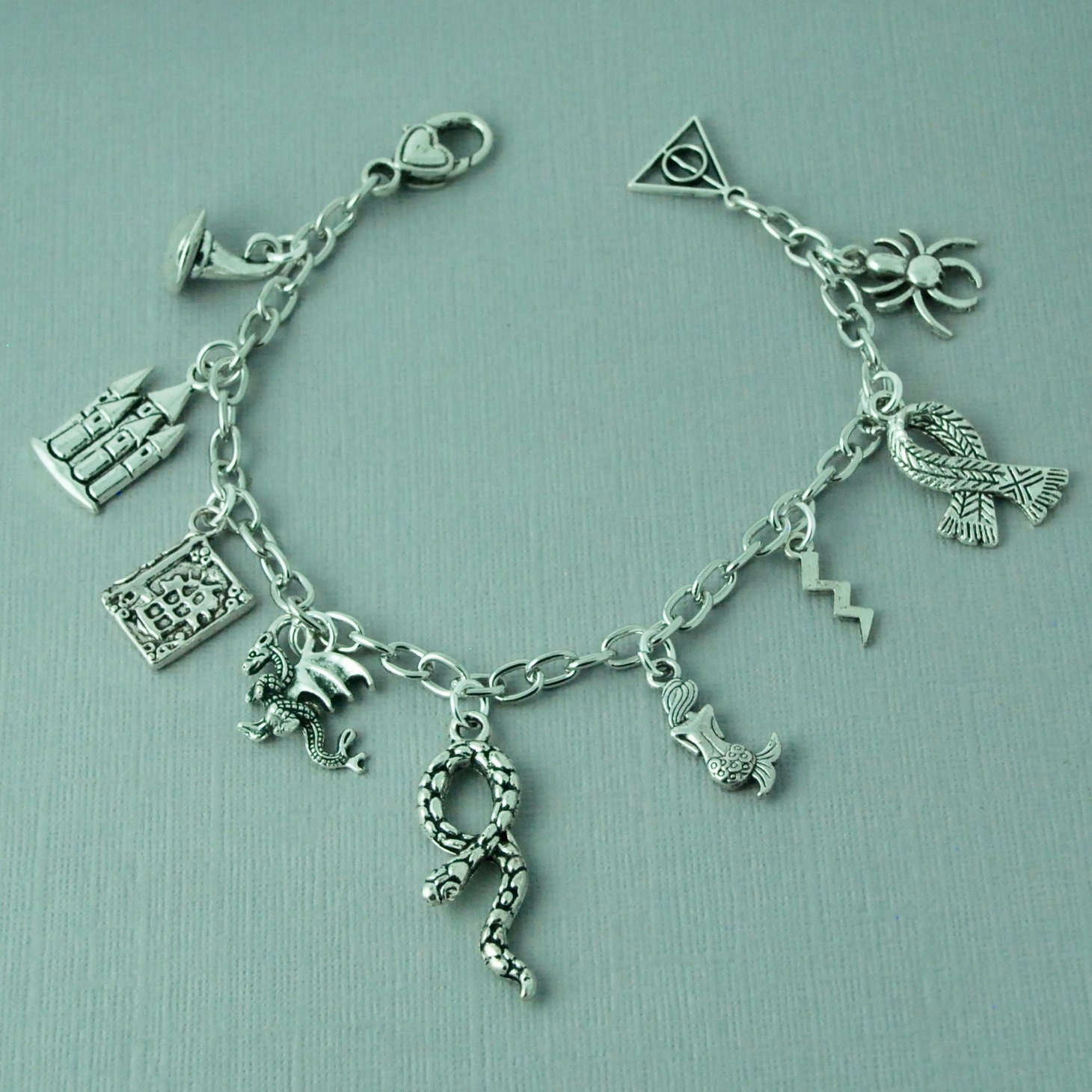 Harry Potter Charm Bracelet, Hermione Granger, Ron Weasley Charm, Hogwarts  Express Train Bead, Dobby, 5x Charms Total With Bracelet -  Norway