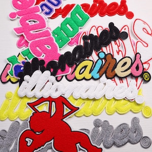 Custom Chenille Iron-On Patch: Embroidered Letterman Jacket Applique