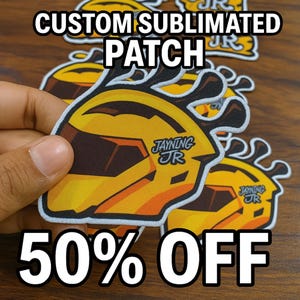 Custom Print Patches | Sublimation patches | printed fabric patches | Sublimated fabric patch | Custom print Sublimated patches
