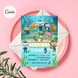 Octonauts uitnodiging, Octonauts verjaardagsuitnodiging, Octonauts uitnodigen, Octonauts partij uitnodigen pdf, Octonauts thema