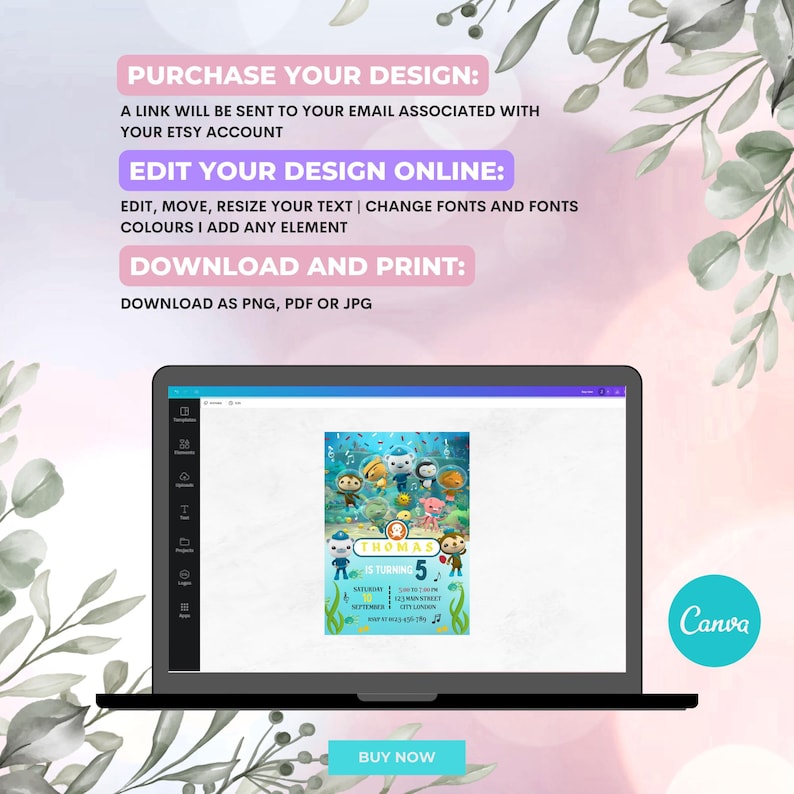 Octonauts Invitation, Octonauts Birthday Invitation, Octonauts Invite