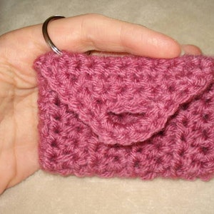 Crochet Pattern Keychain Business Card Holder image 5