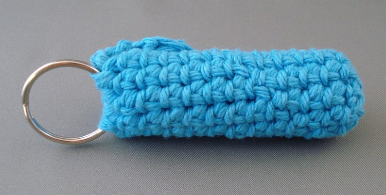 Crochet Pattern Keychain Lip Balm Holder image 4