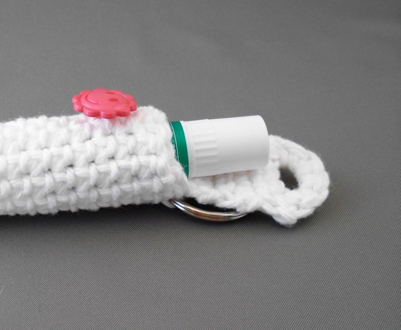 Crochet Pattern Keychain Lip Balm Holder image 3