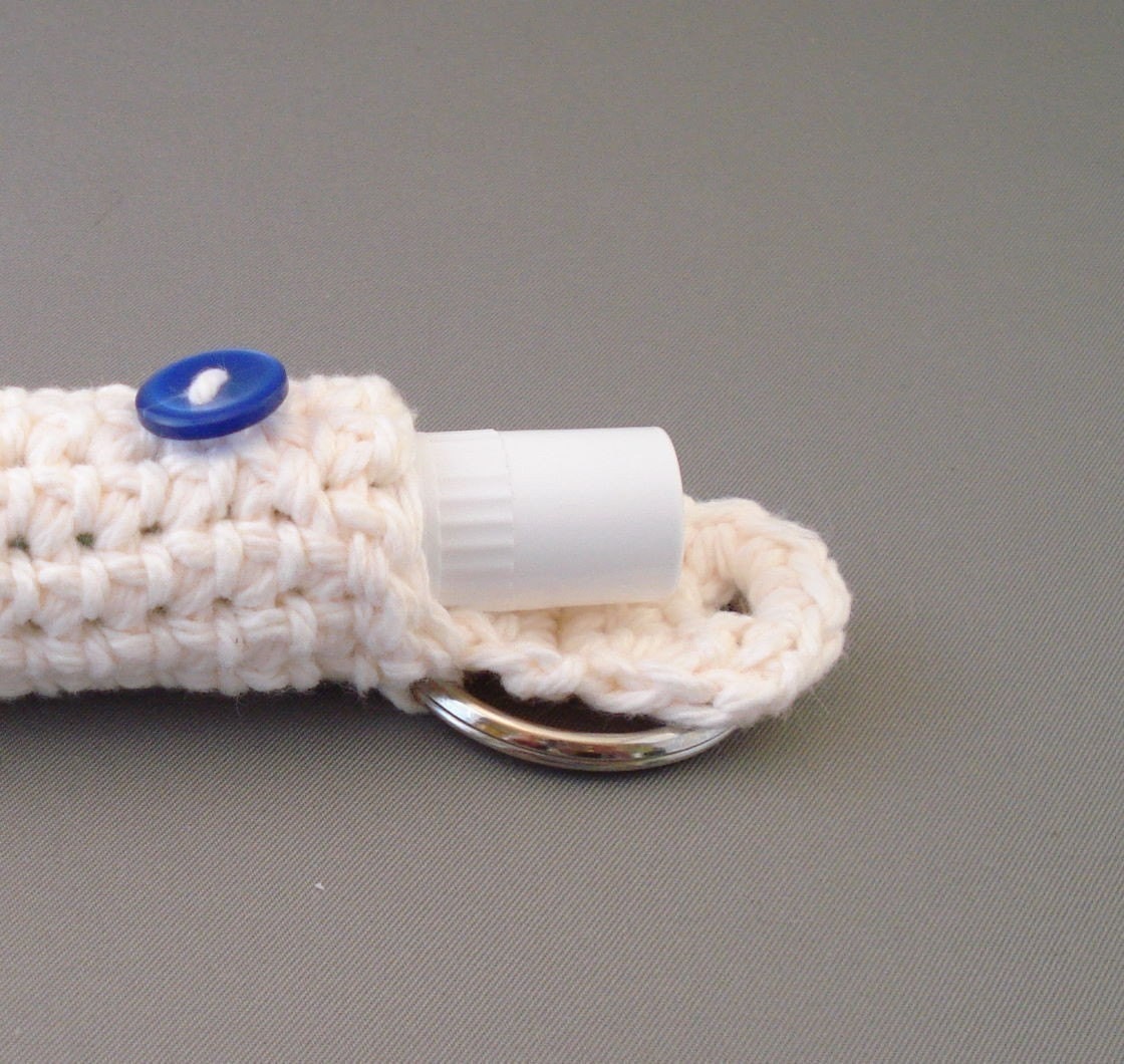 Crochet Pattern Keychain Lip Balm Holder Etsy