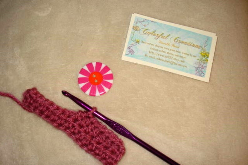Crochet Pattern Keychain Business Card Holder image 2
