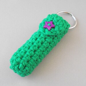 Crochet Pattern Keychain Lip Balm Holder image 2