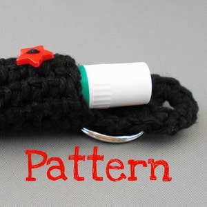 Crochet Pattern Keychain Lip Balm Holder image 1