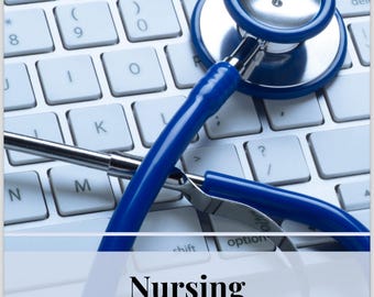 May include: A blue stethoscope on a white computer keyboard. The text "Nursing Launchpad Program" and "BY MADAM CORONER" is visible below the keyboard.