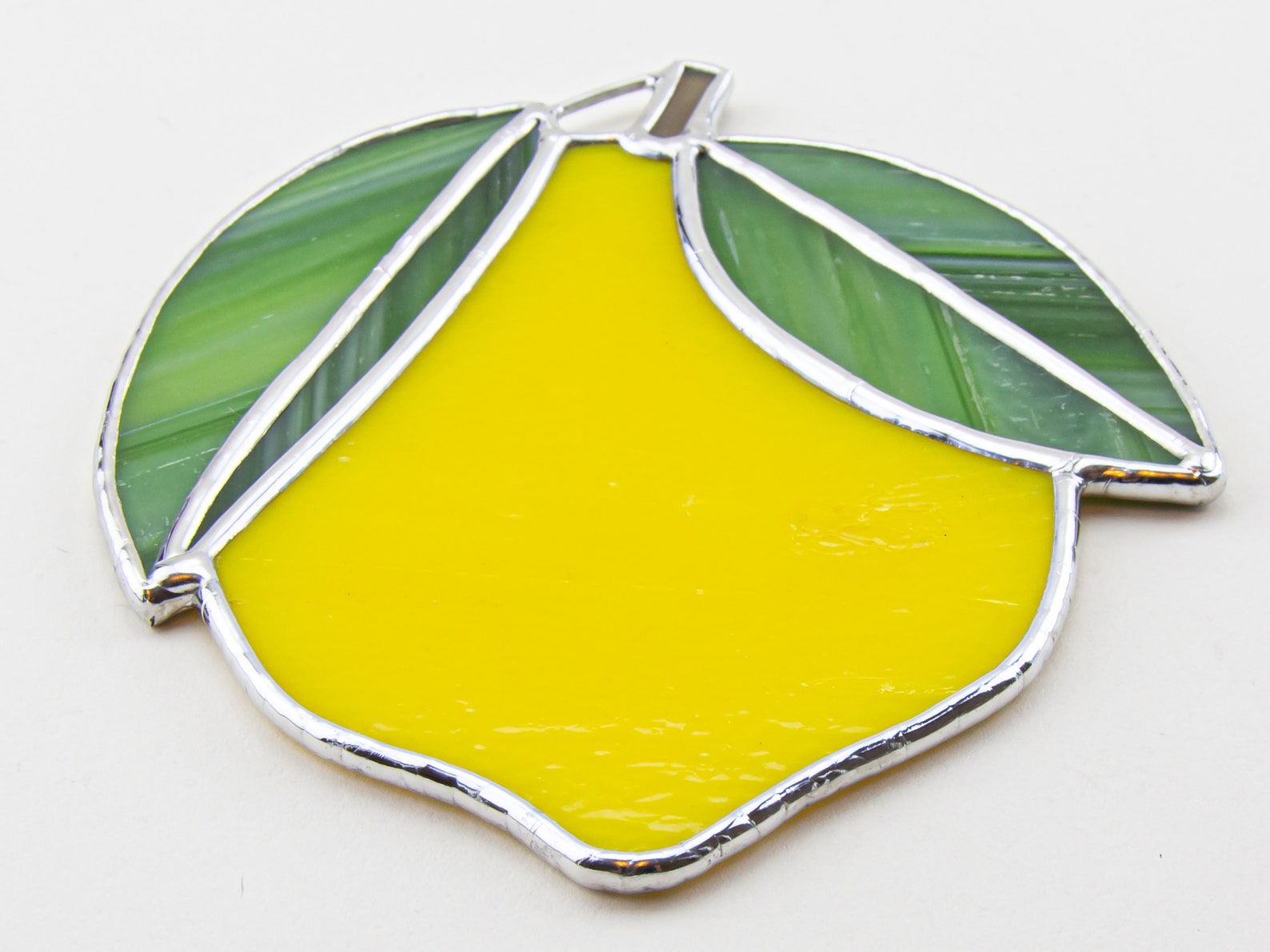 Stained Glass Lemon Suncatcher Fruit Art Glass Window Etsy