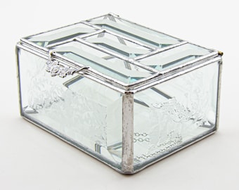 Gluechip Beveled Glass Jewelry Box
