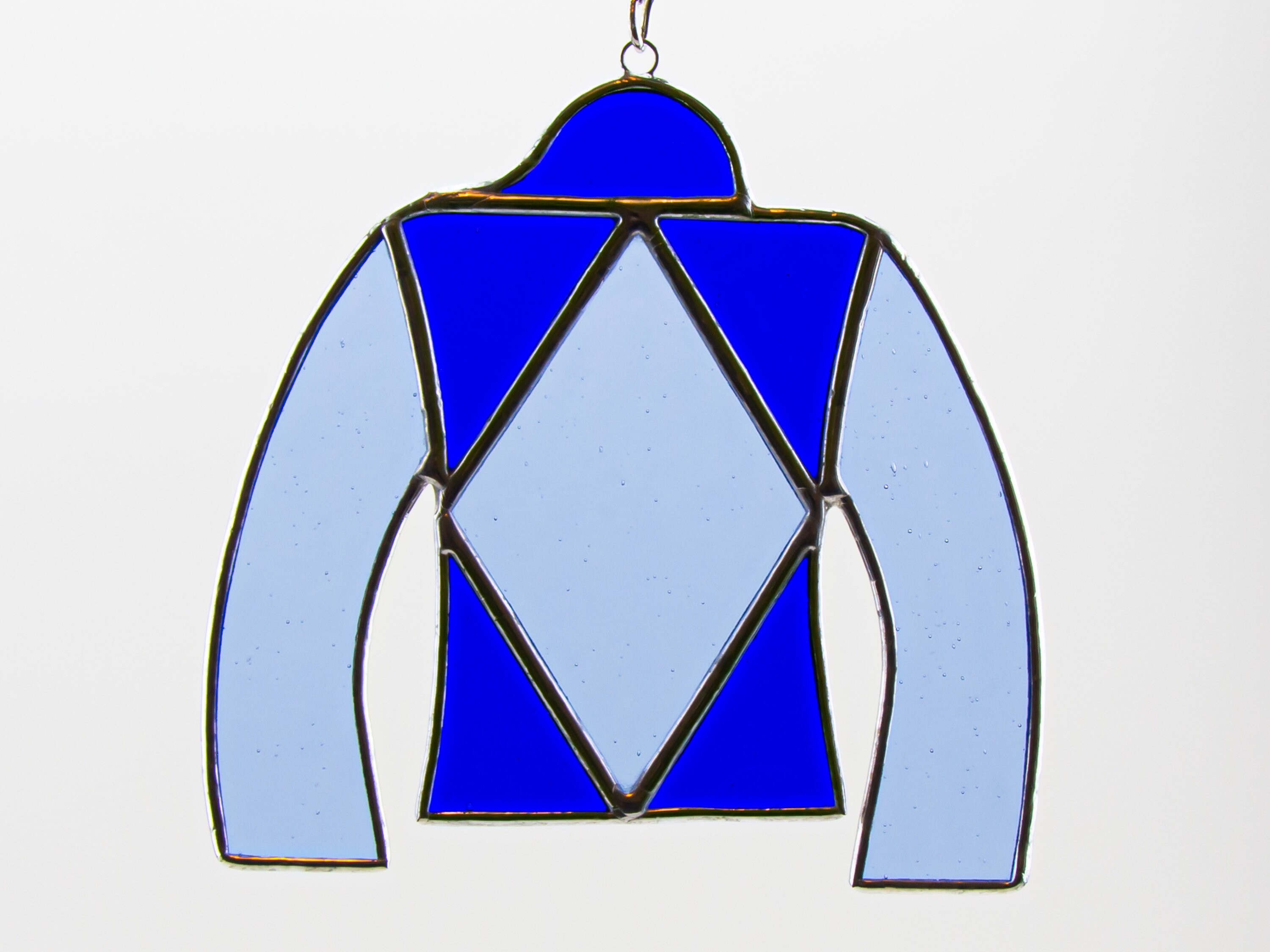 Stained glass jockey silks Suncatchers Garden Decoration