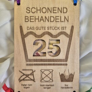 Houten verjaardagskaart