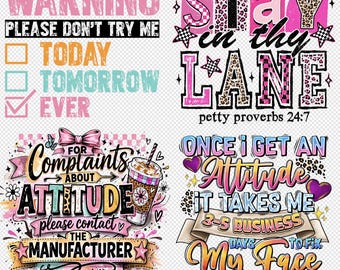 Sarcastic DTF Gang Sheet, Heat Press Transfers (Ready to Press)