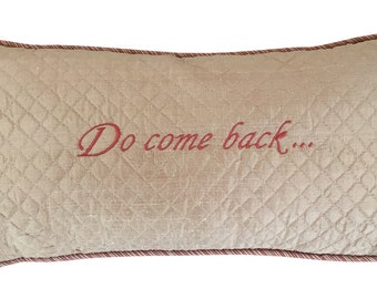 embroidery pillow matelasse quilted silk antique gold trim embroidered guest room pillow housewarming gift bedroom