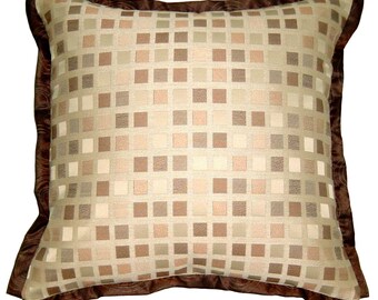 pillow patio throw pillow COVER NO INSERT large sunbrella jacquard outdoors indoors mosaique beige beige rose taupe brown