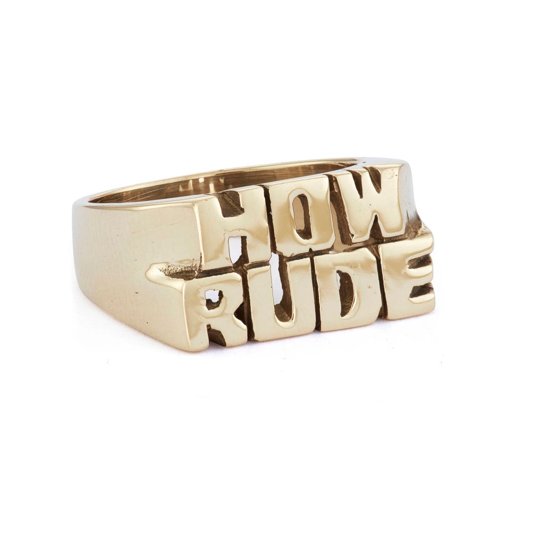 How Rude Ring - Etsy
