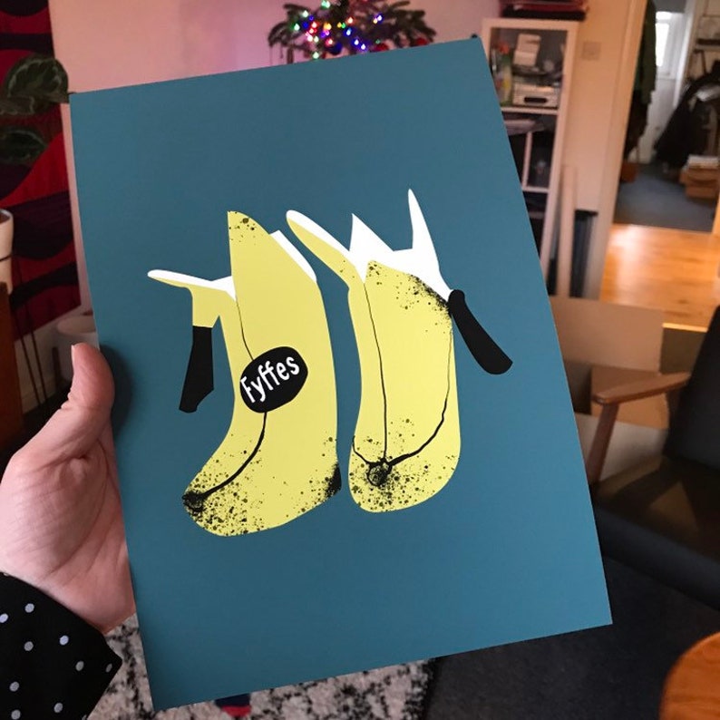 Glasgow Billy Connolly �Banana Boots� Giclee Print Etsy