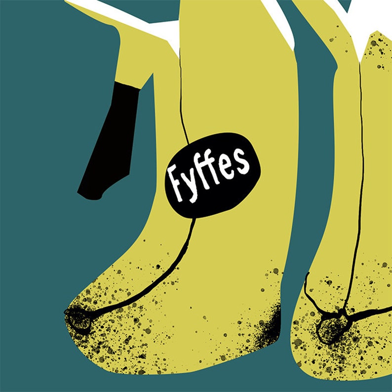 Glasgow Billy Connolly �Banana Boots� Giclee Print Etsy