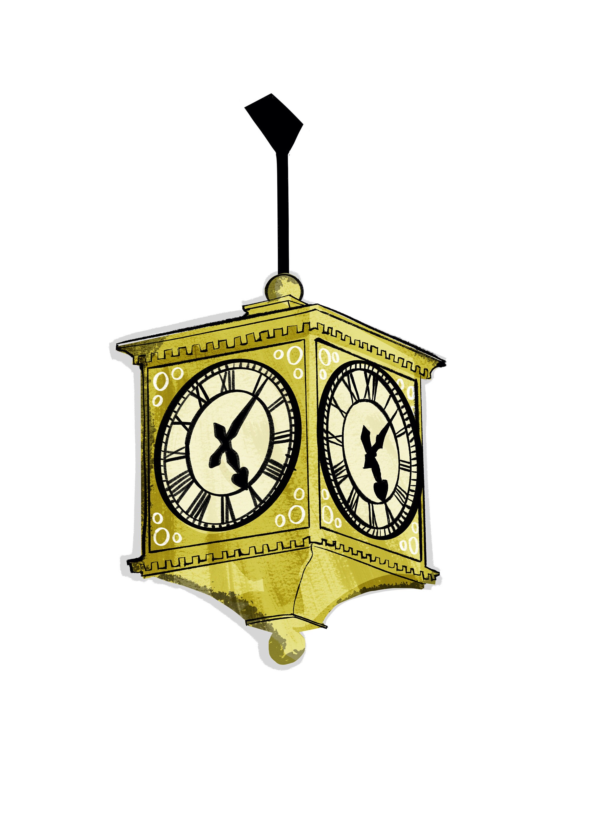 Glasgow Central Station Clock A4 Giclee Print Scotland Print Etsy UK