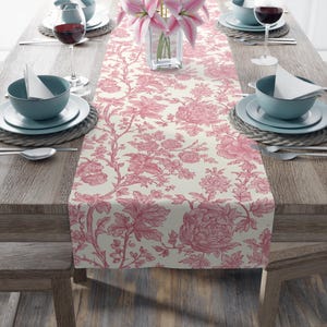 Caminho de mesa romântico floral Chateaucore, tecido francês, algodão, poliéster, decoração para casa, jantar, casamentos, festas, feriados, ideia de presente elegante