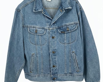 Return to Lonesome Dove Lee Jeansjacka Herr Stor Blå Denim TV VTG 90-tal