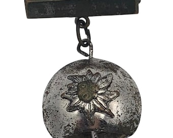 Heidelberg hatt kavajnål metall tysk edelweissblomma vandring berg VTG