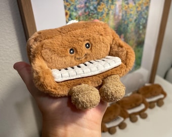 Piano Plush Key Chain, with free gift wrap, small piano gift, piano gift for music teacher, piano keychain for music student