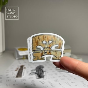 Single Violin Bridge Sticker Violin Sticker Waterproof Vinyl Sticker