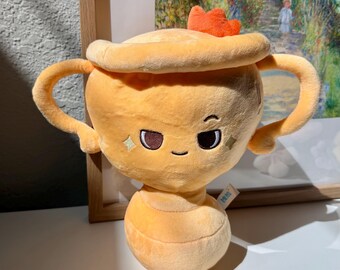 Trophy Plush Toy, Studfed Trophy Toy, Kids Trophy soft toy. Cute Award Trophy Plushie, Cute Competition Gift, Music Competition gift