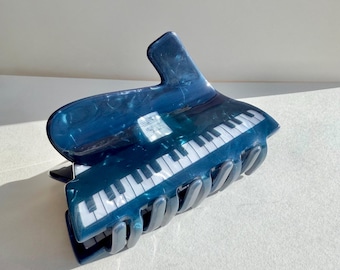 Piano Hair Clip, Instrument Acrylic Hair Claw, gift for pianist