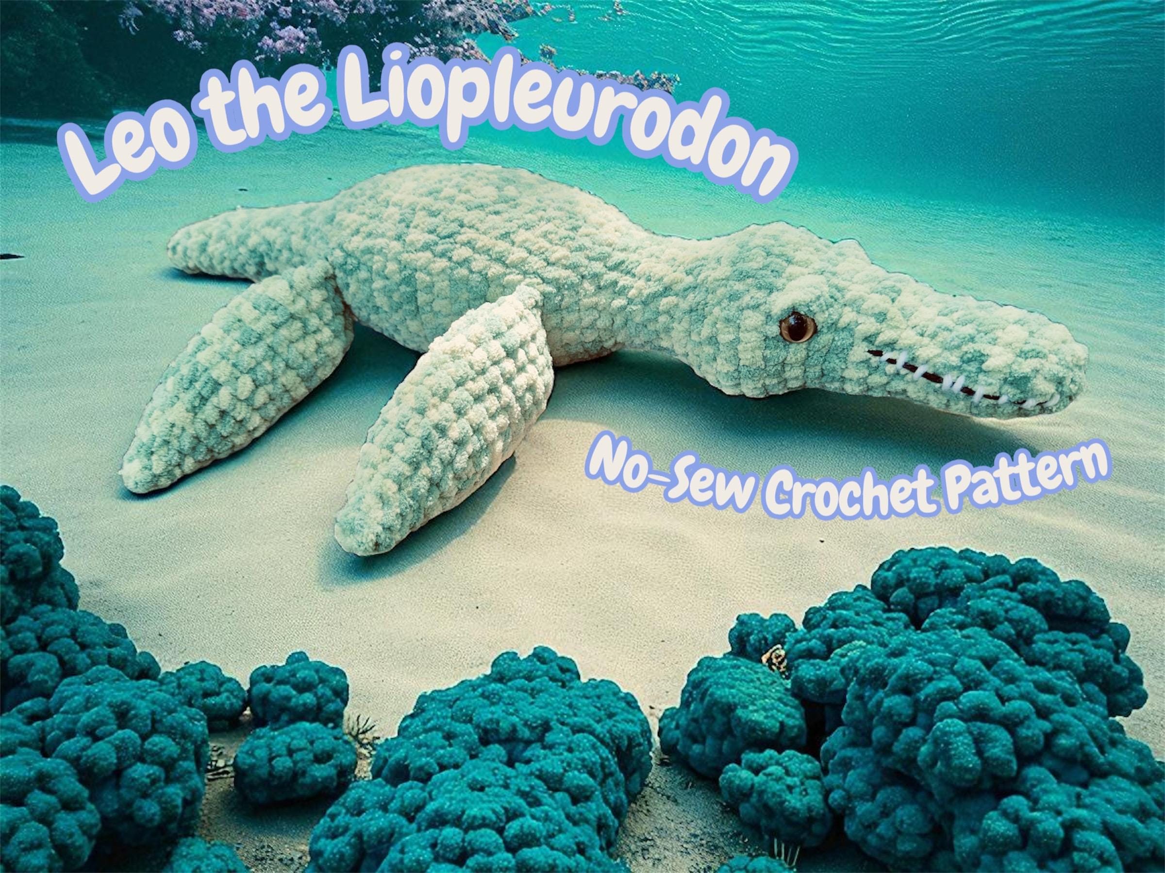 Leo the Liopleurodon No-sew Dinosaur Crochet Pattern - Etsy