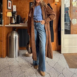 Vintage Suede Coat - Etsy