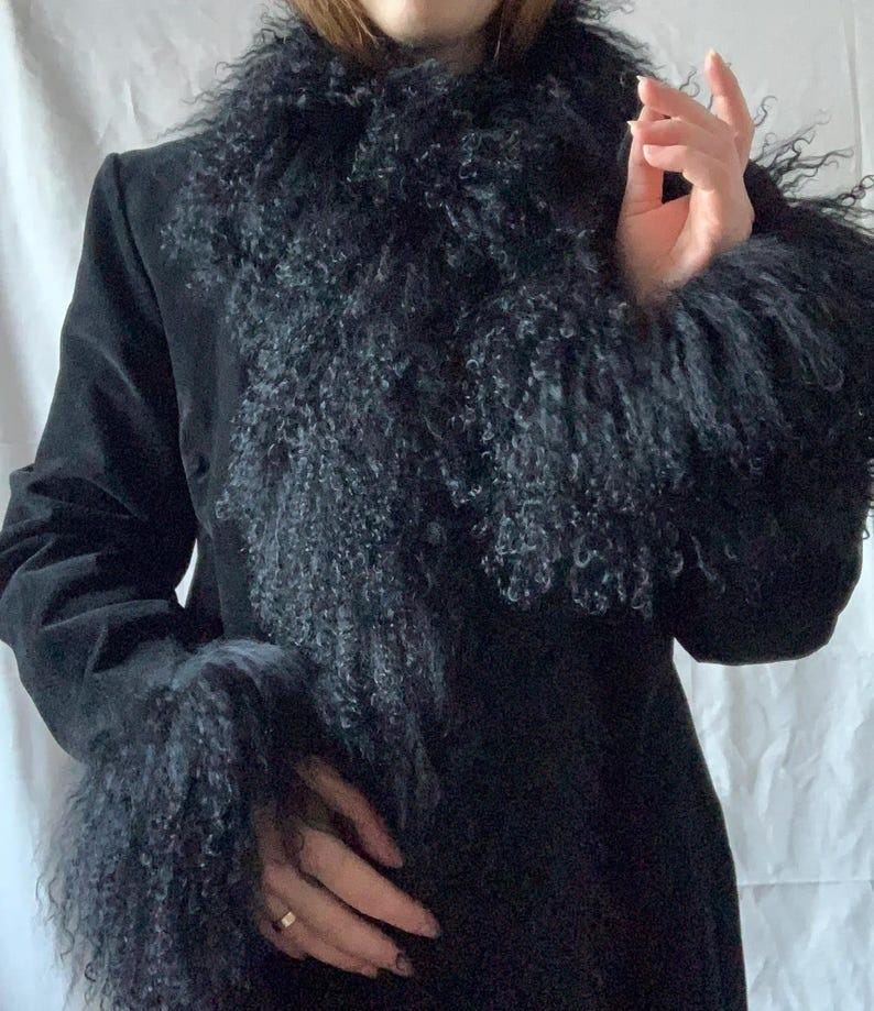 Women's Black Shearling Coat, Penny Lane Coat, 70s Vintage Coat, Afghan Suede Coat, Handmade Boho Coat, Winter Overcoat for Women, Cozy Winter Fashion, Mid-Length Suede Coat, Bohemian Style Winter Coat, Black Suede Shearling Coat, Retro Boho Coat, Women's Suede Leather Coat, Vintage Style Penny Lane Jacket, Shearling Winter Gift for Her, Handmade Afghan Jacket, Warm Winter Shearling Coat, Soft Lined Suede Jacket, Penny Lane Style Coat, Elegant Boho Overcoat, Chic Winter Coat