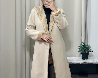 Handmade Suede Afghan Coat: Vintage 70s Penny Lane Style