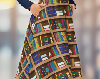 Wizard School Library Book Dress with Pockets