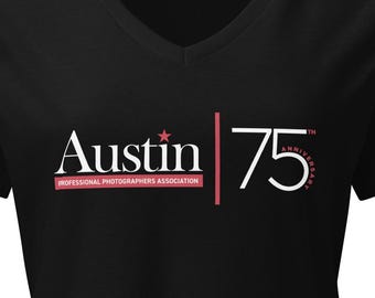 Austin Professional Photographers Association 75th Anniversary V-neck shirt