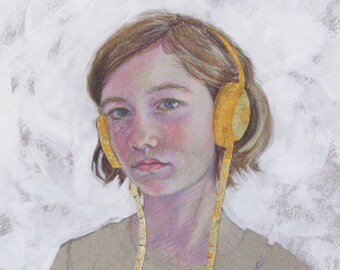 Gold Headphones 4