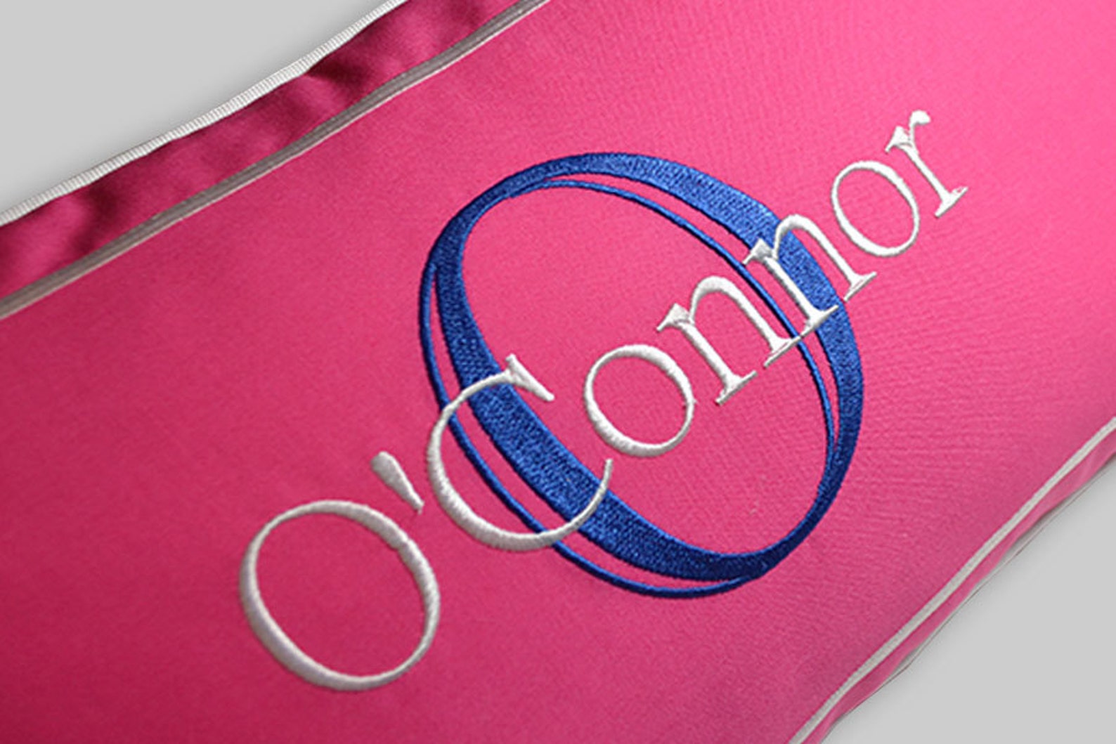 Embroidered Lumbar Pillow With Name and Initial Sunbrella Etsy