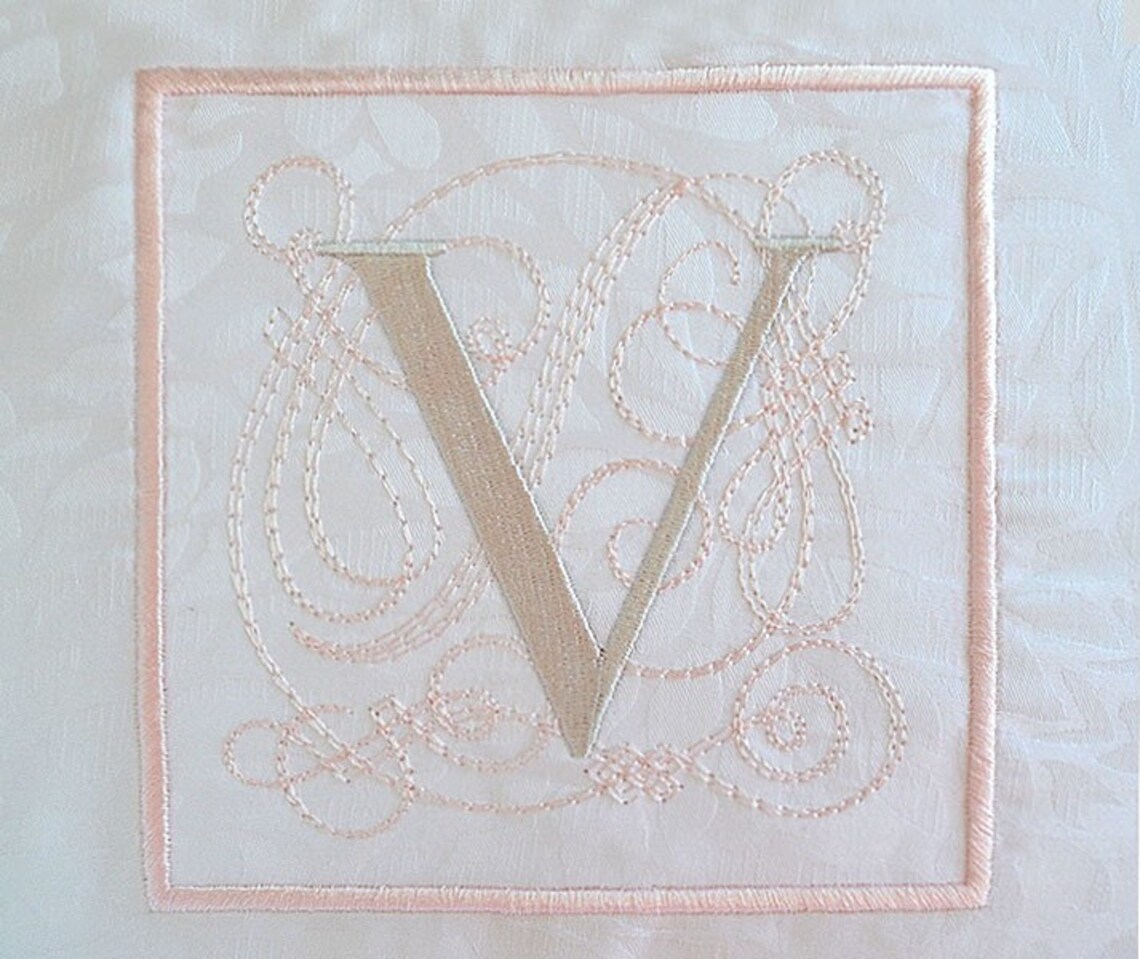 MONOGRAM PILLOW CASES Pair of White Standard Pillowcases Etsy