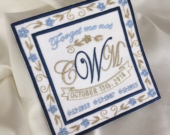 wedding gown dress label patch bridal shower bride groom wedding day silk metallic gold something blue label patch monogram sentiment