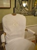 embroidered chair back - this listing is for EMBROIDERY ONLY - Custom Embroidered on Back or Dining Room Chairs Slipcovers 